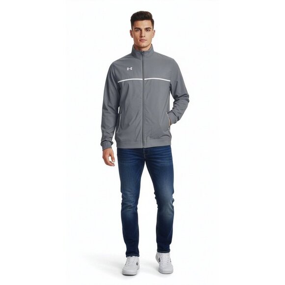 Under Armour Other - Under Armour Men’s Jacket All Seasons Gear Steel Reflective Logo Loose Fit 3XLT